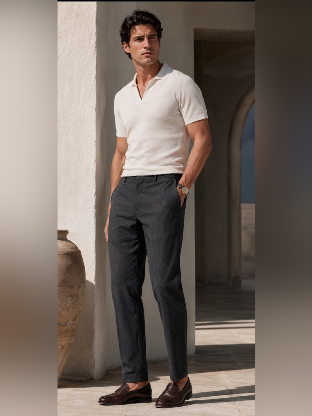 Theory Men's Charcoal Slim pants